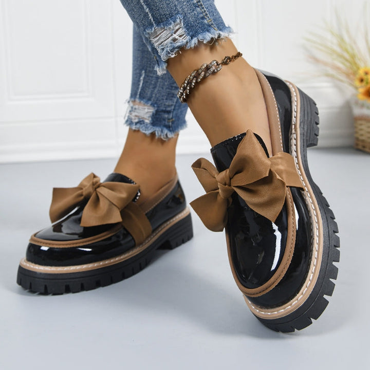 Lucie | Mocassins nœud brillant