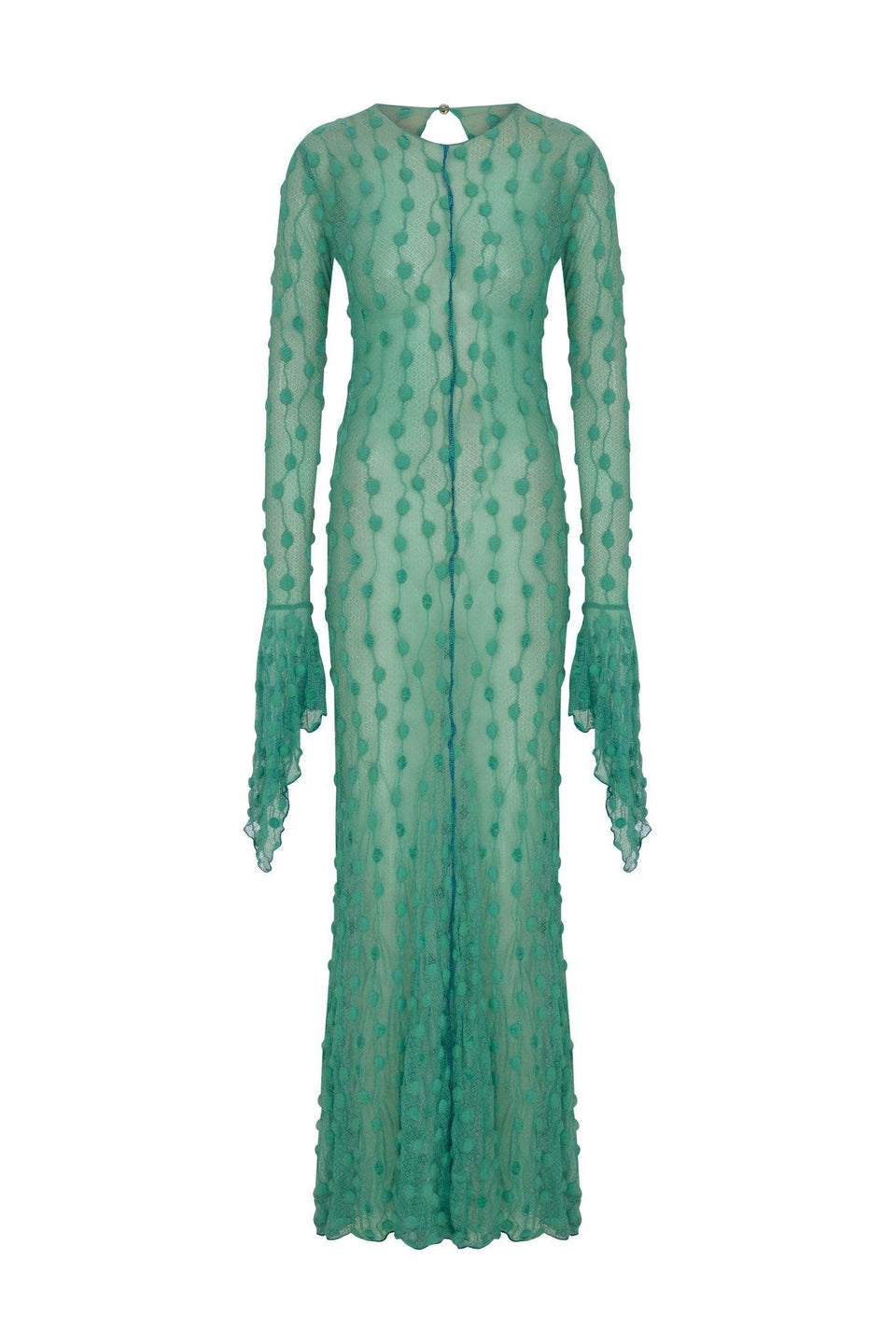Lou | Robe jaune en dentelle