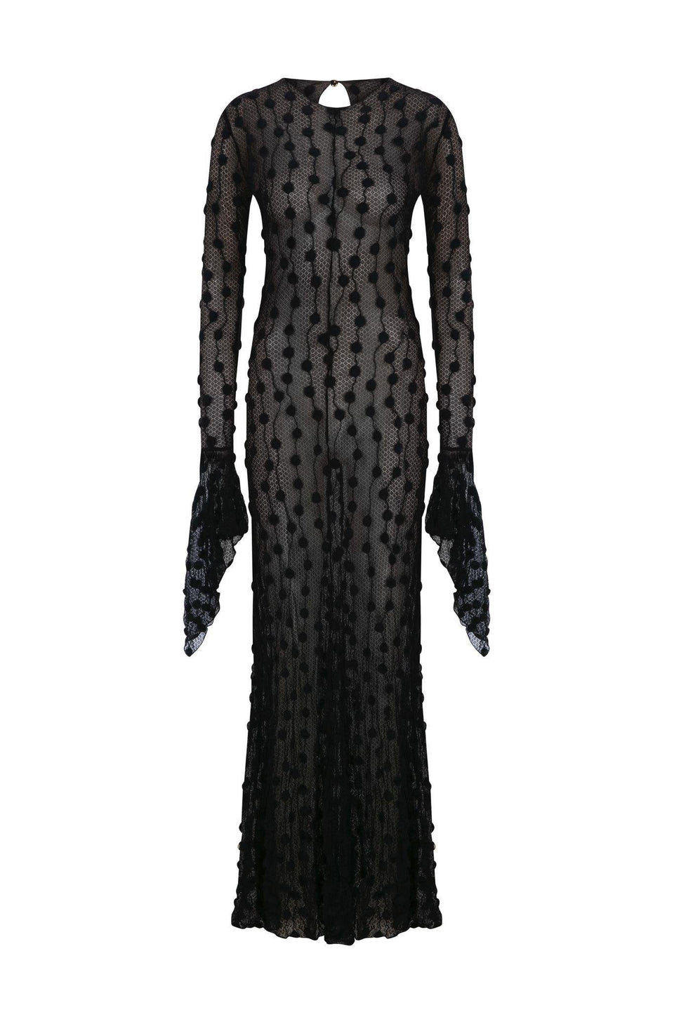 Lou | Robe jaune en dentelle